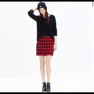 Madewell Buffalo Check Skirt